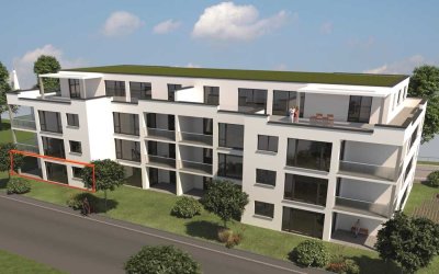 4 Zimmer Neubauwohnung mit Terrasse und Gartenanteil