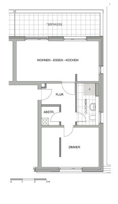 Schöne 2 Zimmer Wohnung mit B-Schein am Moritzberg!