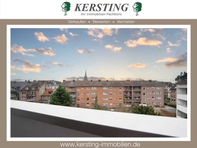 Krefeld-Citylage: lichtdurchflutete Wohnung mit schönem Sonnenbalkon und Tiefgaragen-Stellplatz!