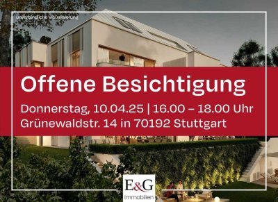 *Provisionsfrei für den Käufer* Killesberg! 5-Zimmer-Neubau-Wohnung mit traumhaftem Ausblick