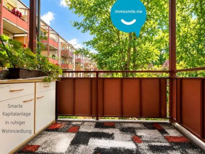 Kapitalanlage • vermietete 2-Zimmer • mit Balkon • Küche • ruhige Wohnsiedlung