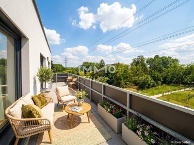 Traumhafte 3-Zimmer Wohnung mit großer hofseitiger Terrasse