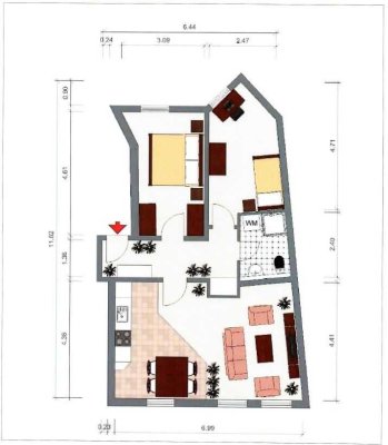 Charmante 3-Zimmer Wohnung im 4. OG in Halle (Ortslage Trotha)