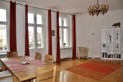 Helle möblierte 3-Zimmer-Altbauwohnung in Berlin-Friedenau zeitweise zu vermieten