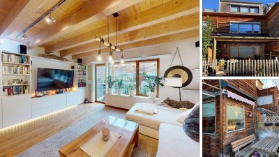 Preisreduktion - Hochwertiges Holz-Reihenhaus mit Dachterrasse in absoluter Ruhelage in Telfs