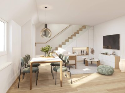 3-Zimmer-Maisonettewohnung mit Terrasse – Erstbezug - zu mieten im Neubauprojekt „Herz &amp; Heim“ in Simmering, 1110 Wien