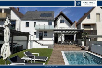 Anwesen mit zwei Häusern und toller Außenanlage mit Outdoorküche und Pool