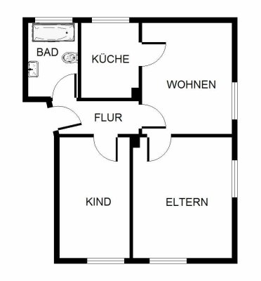 Frisch renovierte 2-Zimmer-Wohnung in Gelsenkirchen Hassel