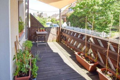 Schicke 2-Zimmer-Erdgeschosswohnung mit großzügigem Balkon und Garage in Querum.