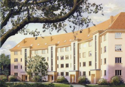 NEU - Leben in den Seidnitzer Gärten - Hochwertige Denkmalschutz-Sanierung mit Fernblick