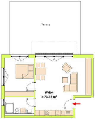 Erstbezug: Geschmackvolle 2-Zimmer-Wohnung in Tübingen