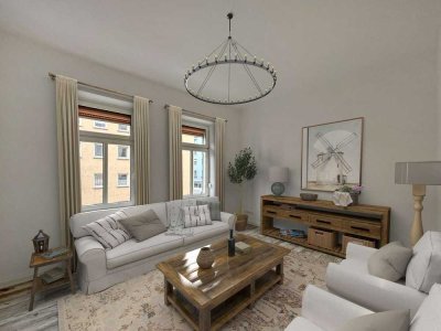 Provisionsfrei  Sofort bezugsfrei! 3-Zimmer-Wohnung in der Südliche Vorstadt.