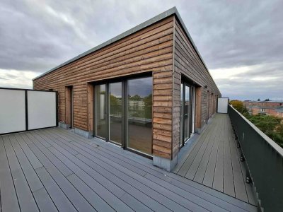 Das sind Aussichten: 40 m² Dachterrasse, 2 Bäder, smarter Grundriss für Paare und Familien