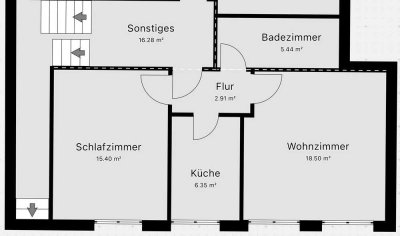 Exklusive, sanierte 2 Zimmer Wohnung in zentraler Traumlage (Musikerviertel)