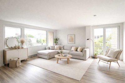 3-Zimmer-Etagenwohnung mit Westbalkon, Stellplatz und Fahrstuhl