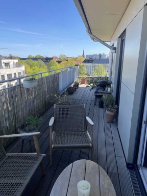 moderne 4 Zimmer Whg mit Dachterrasse im 5. OG