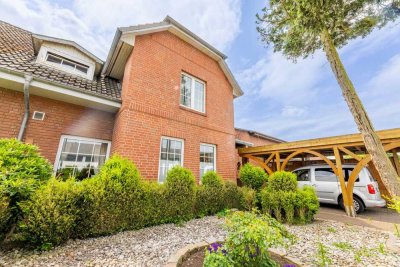 Vielseitige Doppelhaushälfte mit großer 
Garage