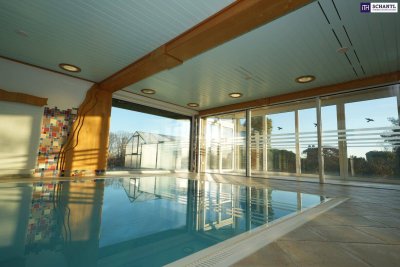 UMGEBEN VON RUHE MIT BLICK ÜBER LASSNITZHÖHE! Ihr neues Zuhause mit Wellnessbereich, Pool, Sauna und traumhafter Aussicht!