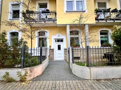möbliert / furnished: Schöne Altbauwohnung nahe Sandweg und Berger; Ruhige Seitenstraße