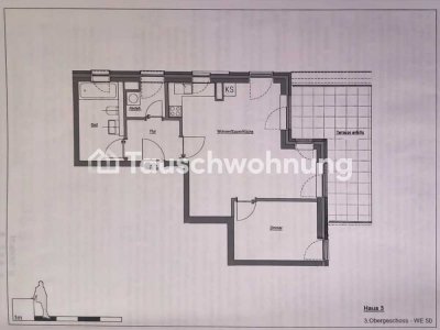 Tauschwohnung: Moderne Neubauwohnung mit großer Terrasse zum Wohnungstausch