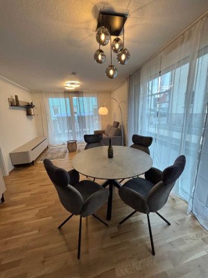 Neubau Stadtwohnung - Möbliert, 2-Zimmer mit Tiefgarage&Terasse&Gartenanteil