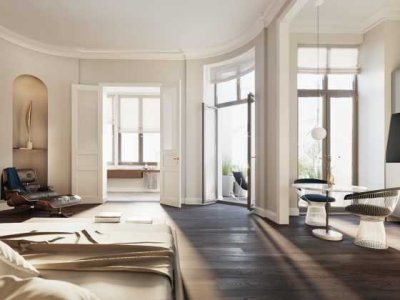 Traumhafte Altbauwohnung mit großem Balkon