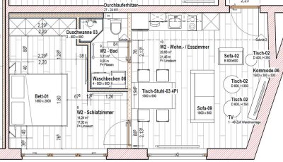 Exklusiv möbliertes Apartment