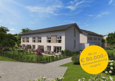 Modernes Reihenhaus in Mattsee, 5 Zimmer, Garten, Terrasse, Erstbezug