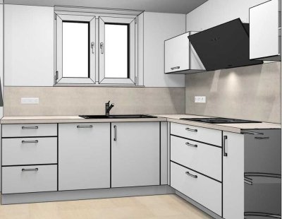 Erstbezug 2,5 DG-Wohnung nach Komplettsanierung mit neuer Einbauküche und Gartenmitnutzung in Kuchen