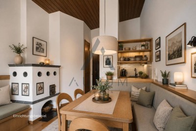 Freizeitwohnsitz: Charmante Dachgeschosswohnung mit Bergblick, Ost- und Westbalkon
