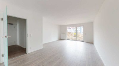 Gartenfreude & Wohnkomfort - 2-Zimmer-Neubauwohnung mit EBK in den RUCHHEIMER HÖFEN