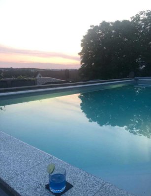 3 Zimmer DHH mit Pool, Dachterrasse, EBK und traumhaftem Ausblick in Regensburg Brandlberg