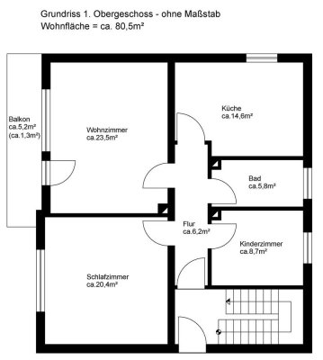 Schöne, große 3 ZKB