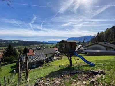 Untersbergblick - Sonniges Grundstück mit gemütlichen Einfamilienhaus in Aufham-Anger