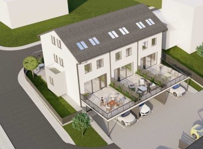 NEUBAU KfW-55 - Geräumiges Reihenendhaus über vier Ebenen!!!