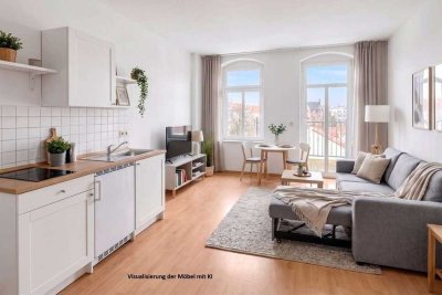 1-RAUM-WOHNUNG MIT BALKON IM GEPFLEGTEN ALTBAU – SOFORT FREI, RENDITESTARK