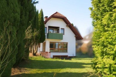 Architektenhaus mit Wellnessbereich, Kachelofen und Gartenidylle, direkt vom Eigentümer, ohne Makler