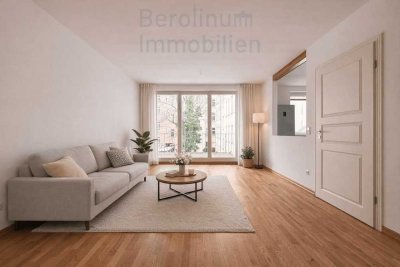 Bezugsfrei in Friedrichshain: ruhige 3-Zimmer-Wohnung mit Balkon und Aufzug nahe Volkspark