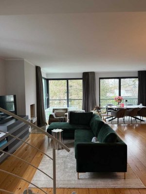 Befristete Untermiete: Möblierte 5Z Maisonette-Wohnung bester Alsterlage