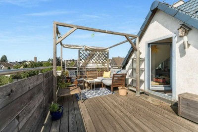 Unvergleichlich! Exklusive Wohnung mit Dachterrasse mit Blick ins Grüne!
