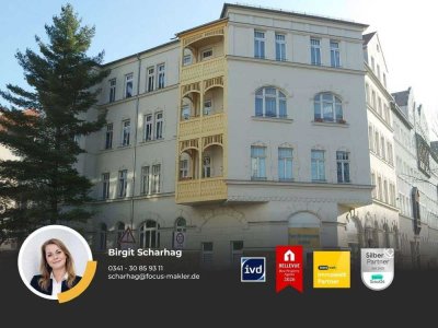 Gohlis - schöne 3-Zi-DG-Wohnung mit Balkon, Tageslichtbad, Wanne und Laminat !