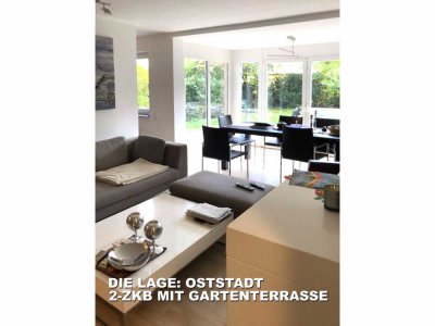 OSTSTADT - DIE LAGE! 2-ZIMMER MIT GARTENTERRASSE!