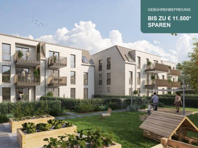 LAVITA - Dachgeschoß-Wohnung mit Süd-Terrasse und Deckenkühlung an der Stadtgrenze zu Wien
