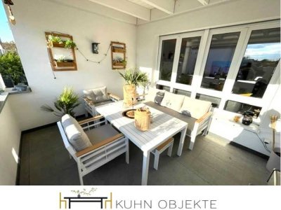 Großzügige Luxuriöse Maisonette-Wohnung mit 2 Dachterrassen, Kamin und architektonischem Flair
