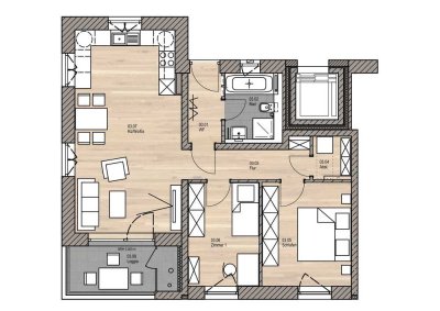 NEUBAU - 3 Zimmerwohnung in Singen