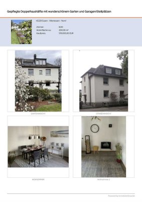 *CHARMANTES FAMILIENPARADIES*  Gepflegtes 3-Familien-Haus,    zum sofortigem Bezug in Altenessen