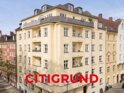 Au/An der Isar - Stilvoll. Saniert. Denkmalgeschützt. Mit ruhigem Südbalkon!