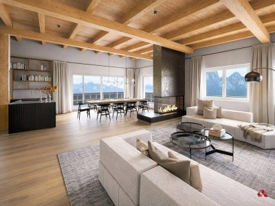 Erstbezug: Elegantes Penthouse mit Dachterrasse &amp; Weitblick in der Region Kaiserwinkl