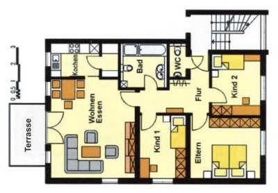 Helle 4-Zimmer-Gartenwohnung in familienfreundlicher Lage von Goldbach bei Aschaffenburg