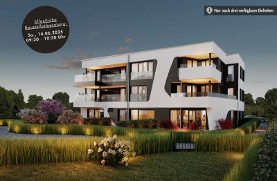 BAUSTELLENBERATUNG 14.06.2025 09:30 - 10:30Uhr – 3 Zimmer-Wohnung mit Terasse und schönem Garten